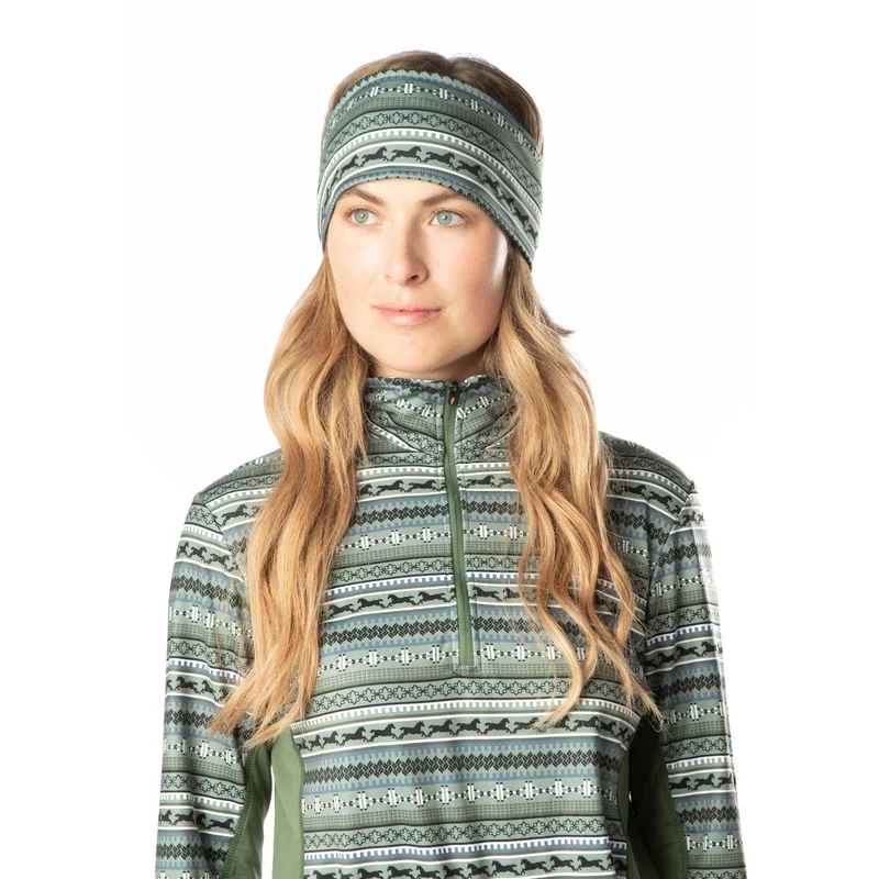 Kerrits Fair Isle Fleece Headband Cypress / One Size