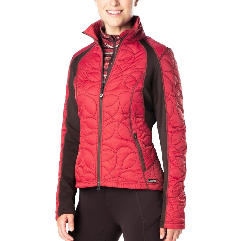 Kerrits Ladies Ride Lite Quilted Jacket Poppy / 2X-Large