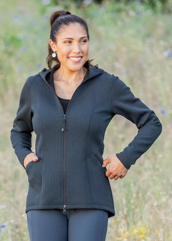 EQL by Kerrits Ladies Chill Out Stretch Jacket Slate Herringbone / X-Large