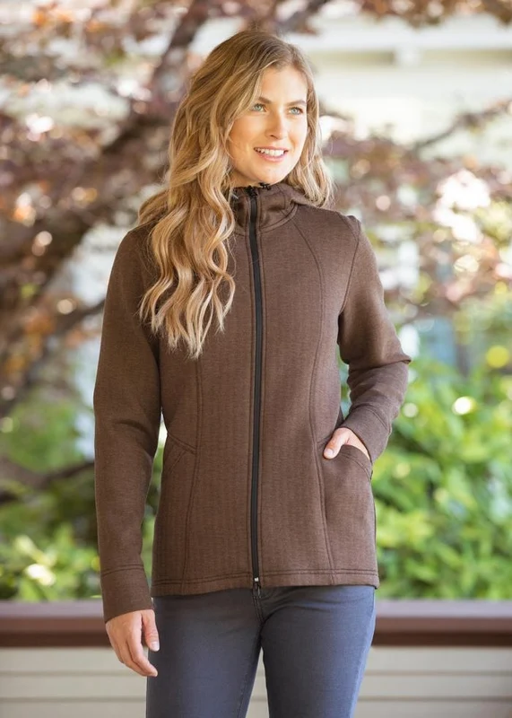 EQL by Kerrits Ladies Chill Out Stretch Jacket Acorn Herringbone / 1X-Large