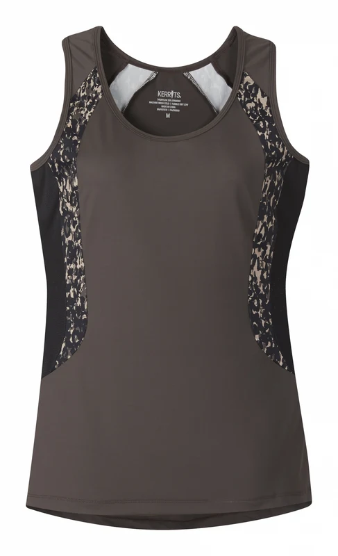 Kerrits Ladies Close Contact Sport Tank Top Walnut / 2X-Large