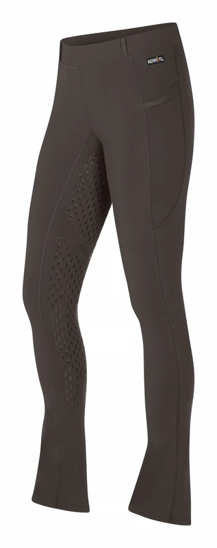 Kerrits Ladies Ice Fil Full Seat Bootcut Tights Walnut / X-Small