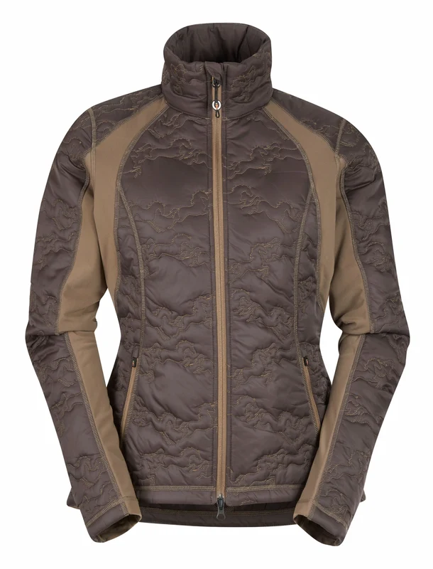 Kerrits Ladies Riders Delite Quilted Jacket Walnut/Mushroom / Medium