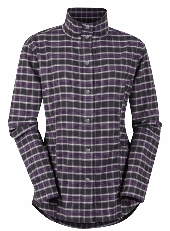 Kerrits Ladies Highlander Flannel Barn Jacket Blackberry Plaid / X-Small