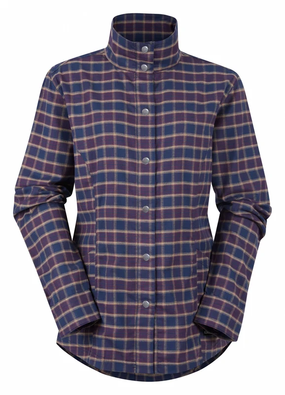 Kerrits Ladies Highlander Flannel Barn Jacket Indigo Plaid / Medium