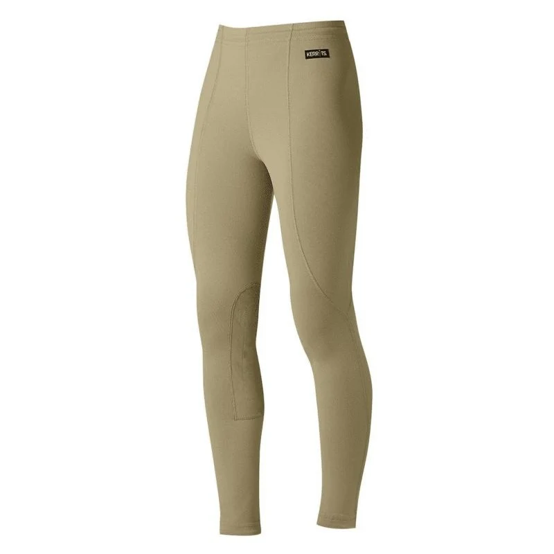 Kerrits Kids Knee Patch Tights Black/Seaside / X-Small