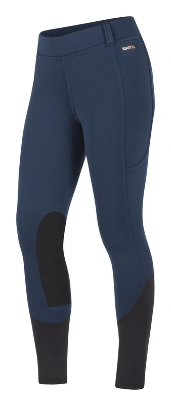 Kerrits Kids Sit Tight Wind Pro Knee Patch Tights Admiral / X-Large