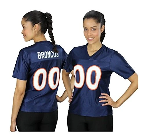 Reebok NFL Women's Denver Broncos Football Fashion Dazzle Jersey Small