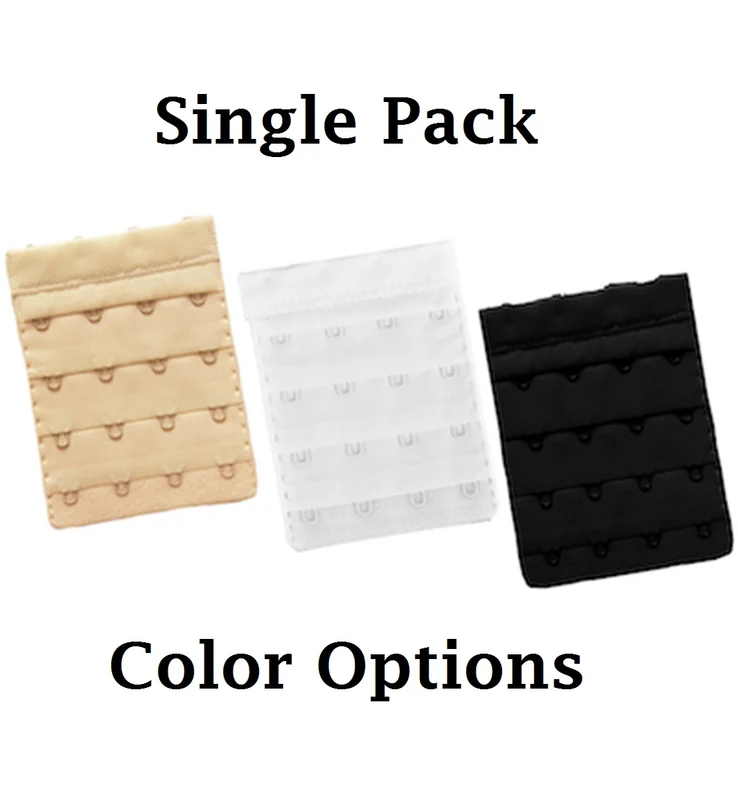 Braza Bra Back Extender SINGLE PACK (5060) - White 4 Hook
