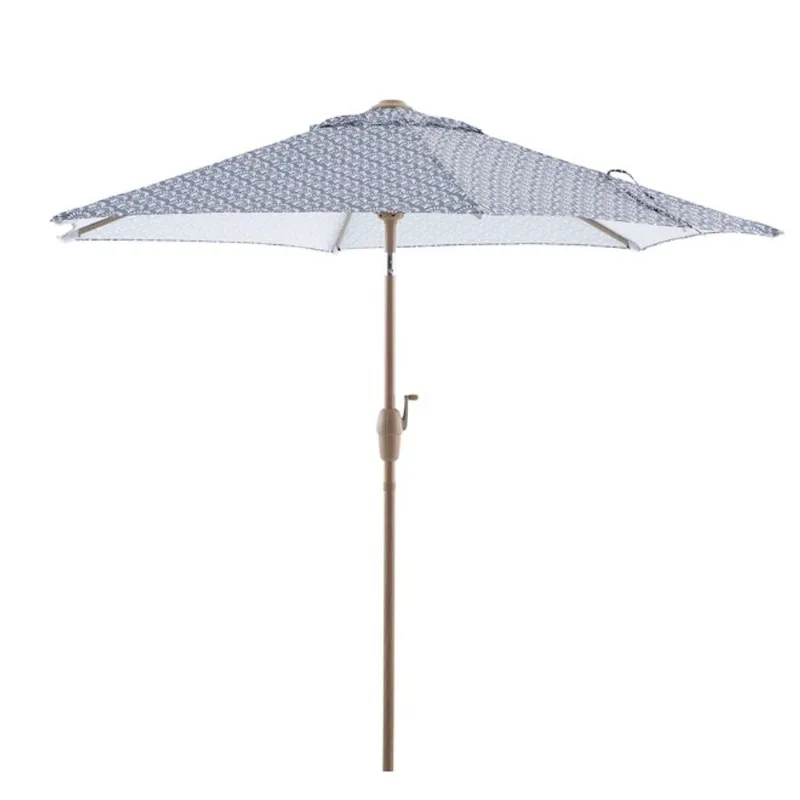 Landon & Co. Market Sun Umbrella 7.5-ft with Medaillion Scallop Pattern