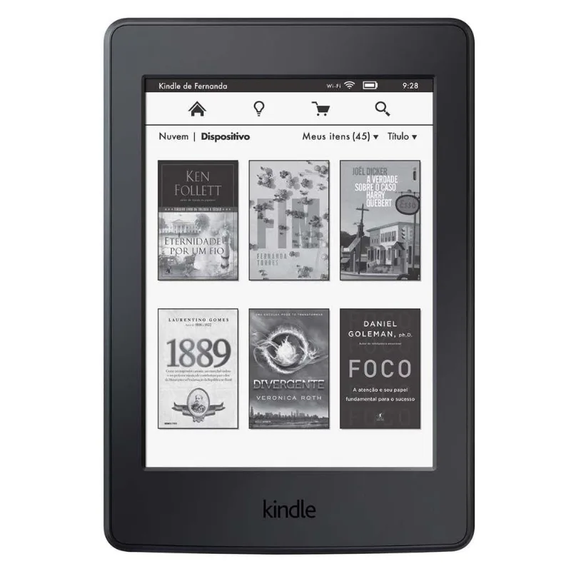 USADO: Kindle E-reader Amazon Paperwhite 4GB 6' Preto - Excelente