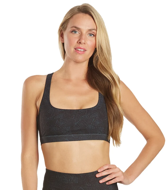 Everyday Yoga Rejoice Tribe Sports Bra Black Tribal / Small