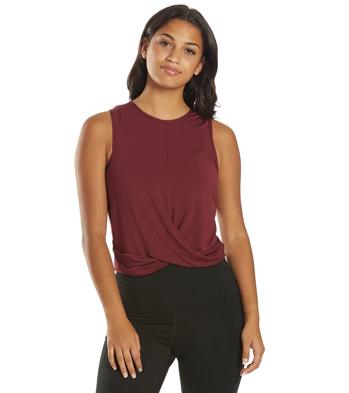 Everyday Yoga Layering Crop Tank Zinfandel / Large