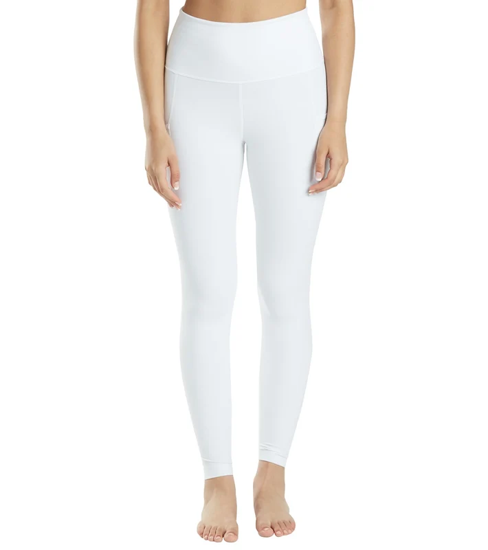 Everyday Yoga High Waisted 7/8 Leggings 25" White / Small
