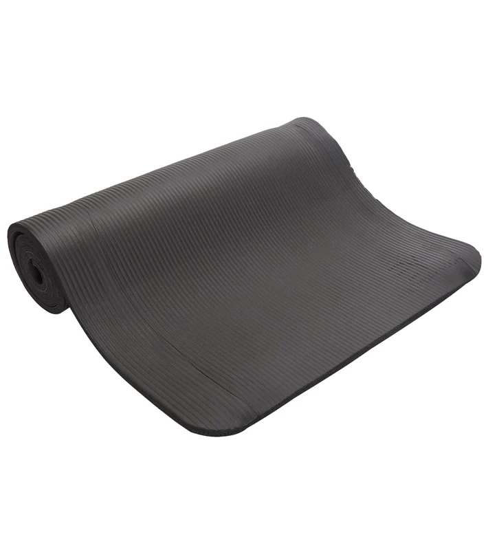 Everyday Yoga ½” Thick Yoga Fitness Exercise Mat with Mat Sling 72” x 26” Black