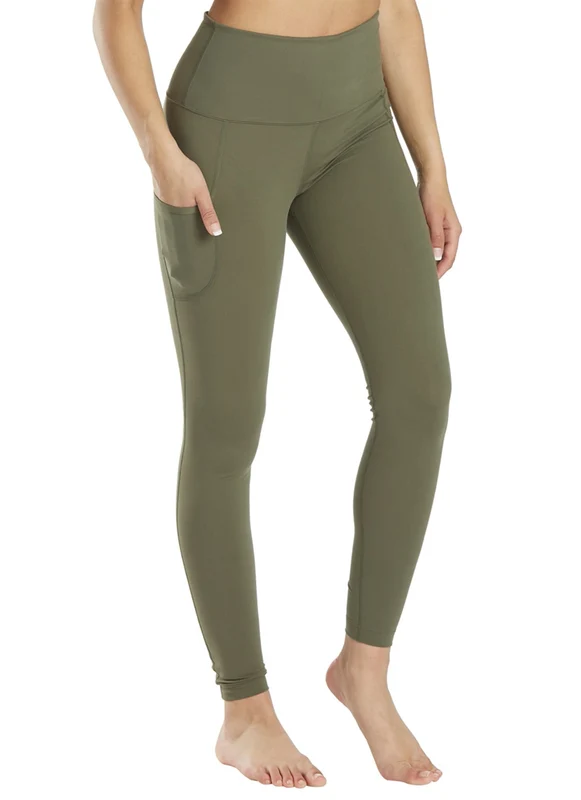 Everyday Yoga High Waisted Leggings 28" Dark Olive / Large
