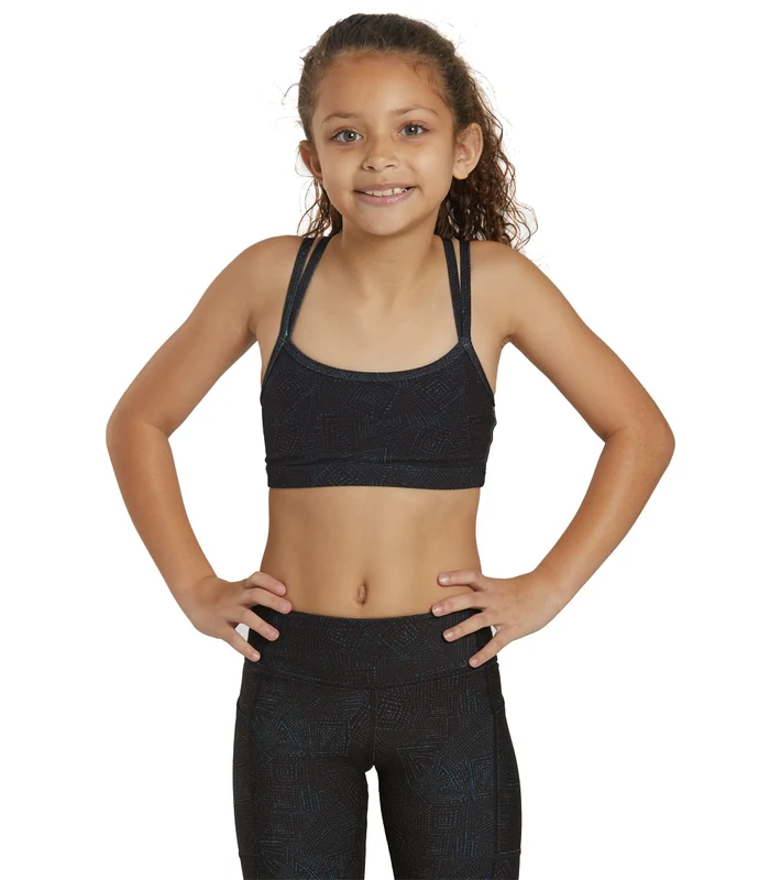 Everyday Yoga Girl Wholesome Tribe Sports Bra Black Tribal / Small