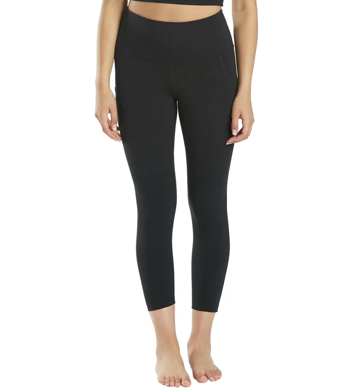 Everyday Yoga High Waisted Capri Crop 21" Black / Medium
