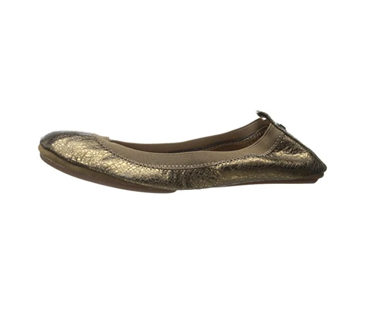 Yosi Samra Women's Samara Ballet Flat, 2 Color Options 5 / Bronze