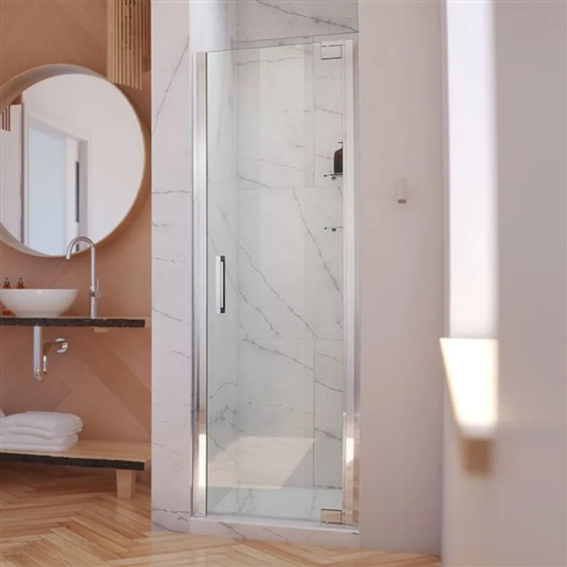 Elegance-LS 30 1/2 - 32 1/2 x 72 Frameless Pivot 10mm Shower Door in Chrome