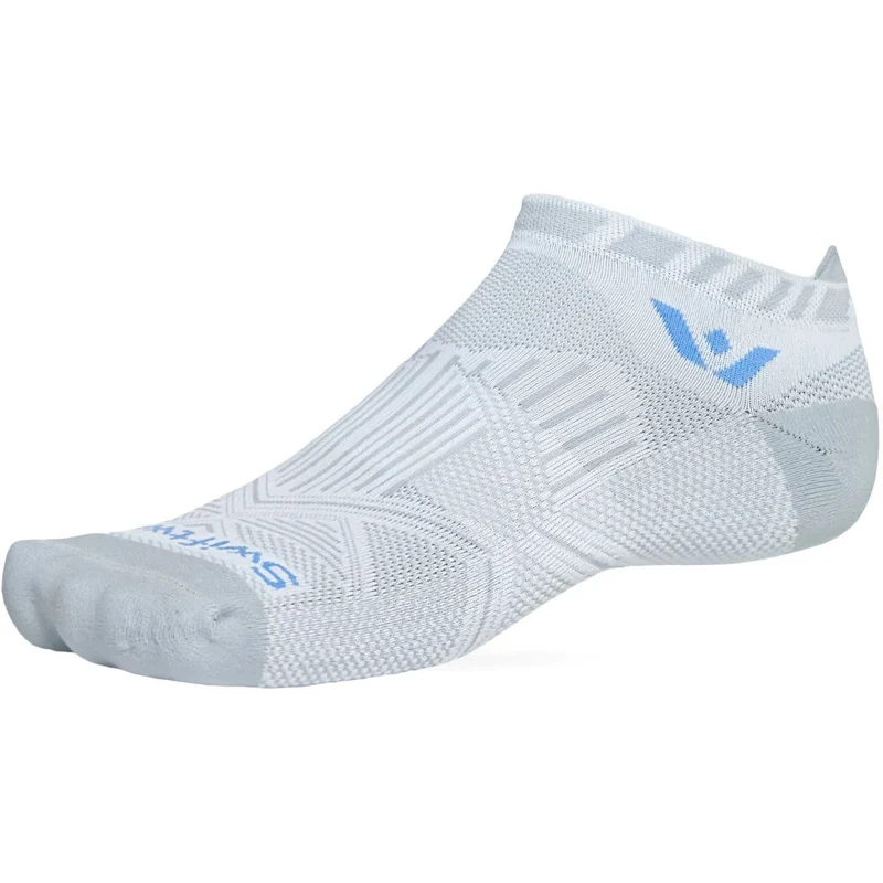 Swiftwick Aspire No Show Running Sock BLUE GRAY / MED