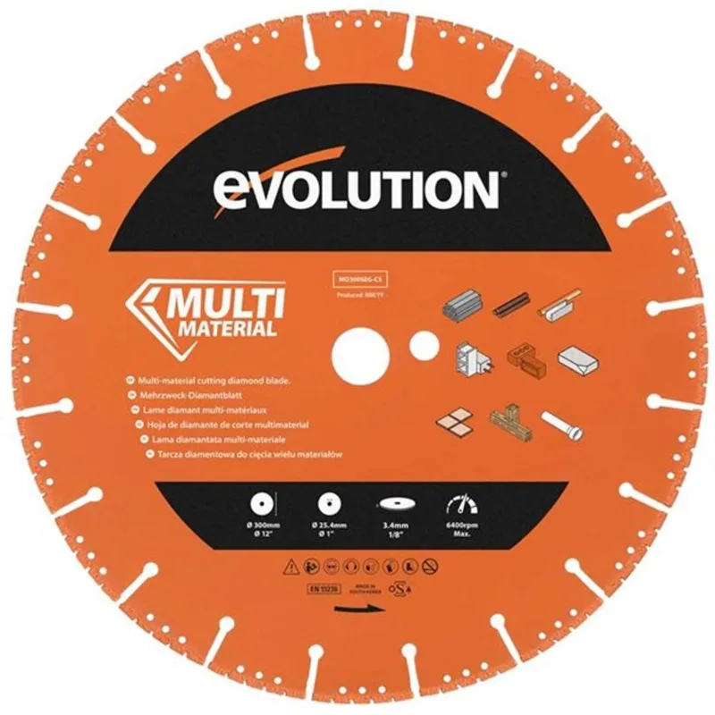 Evolution 12-in Segmented Metal Cutting Diamond Blade with 1-in Arbour