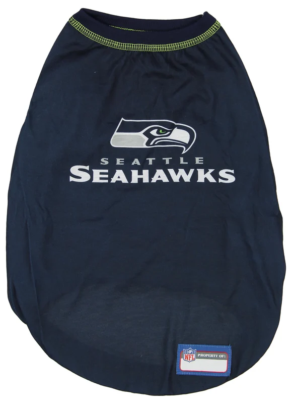 Zubaz X Pets First NFL Seattle Seahawks Team Pet T-Shirt For Dogs Large