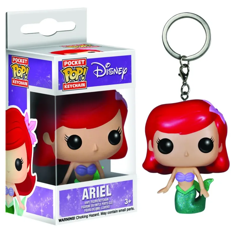 Chaveiro Funko Pocket Pop Keychain Ariel do Filme A Pequena Sereia (The Little Mermaid)