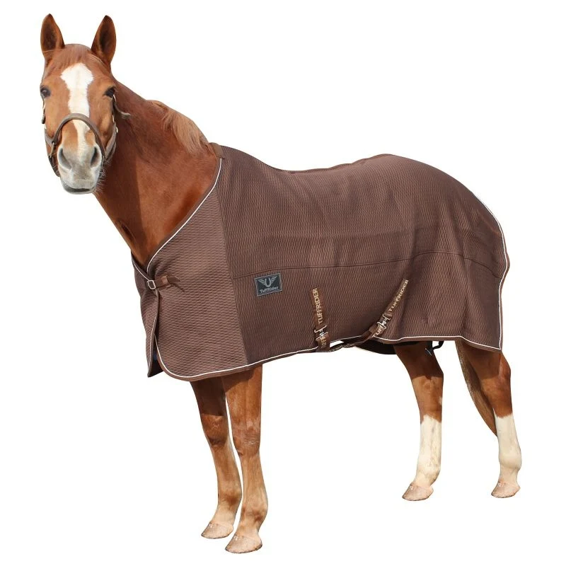 TuffRider Thermo Manager Stable Sheet Contrast Navy Red / 84