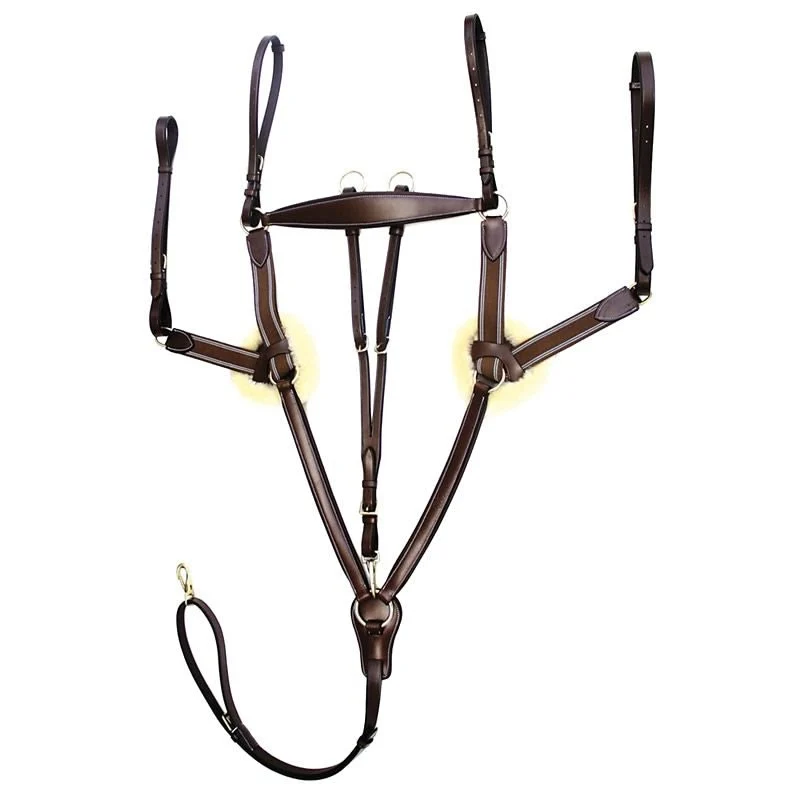 HDR Pro 5 Point Elastic Breastplate Black/Navy / Oversize