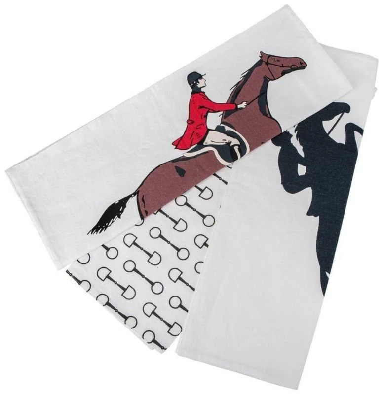 TuffRider Equestrian Themed Placemat - Bits Fox Hunting / 13" x 19"