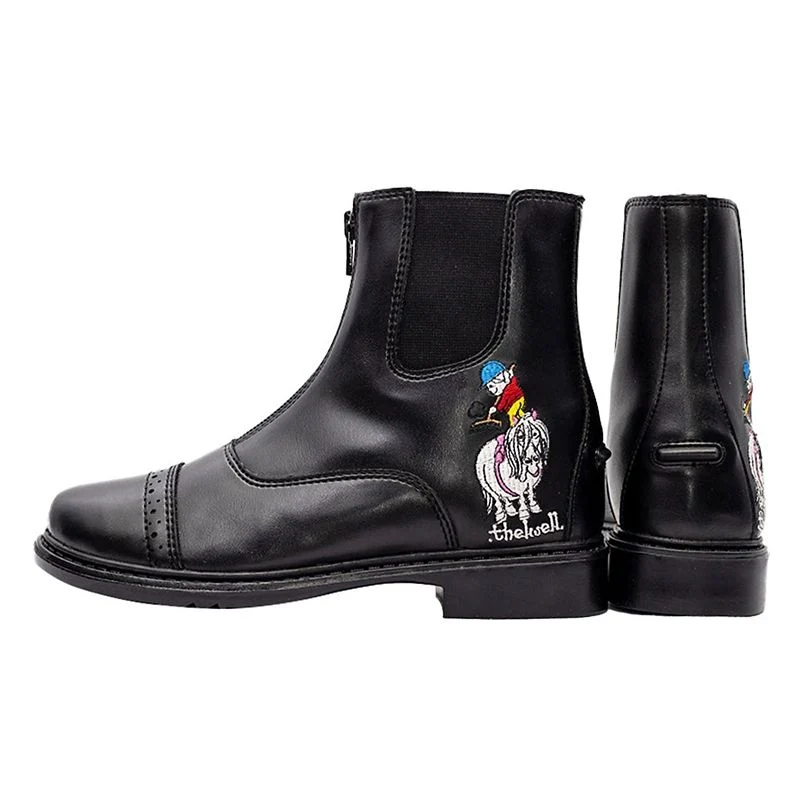 TuffRider Kids Thelwell Zip Black Paddock Boot Black / 9