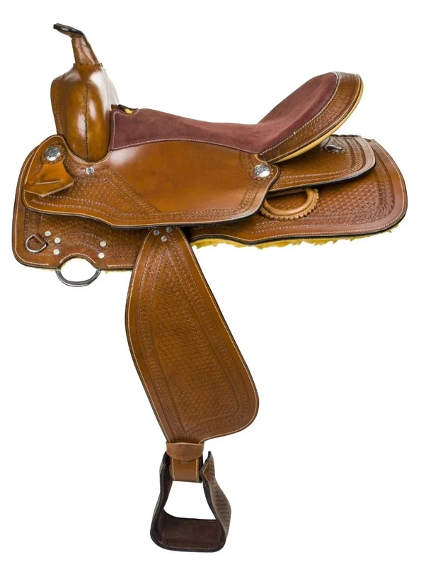 TuffRider Ranger Trail and Pleasure Western Saddle Tan/Light Oil Leather / 17 Regular
