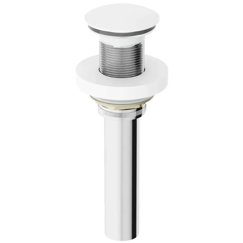 VIGO 1.75-in W Vessel Bathroom Sink Pop-Up Drain and Mounting Ring - Matte White