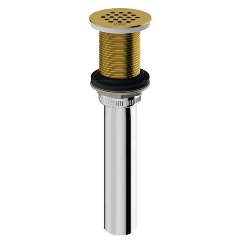 VIGO 1.75-in W Vessel Bathroom Sink Drain - Matte Brushed Gold