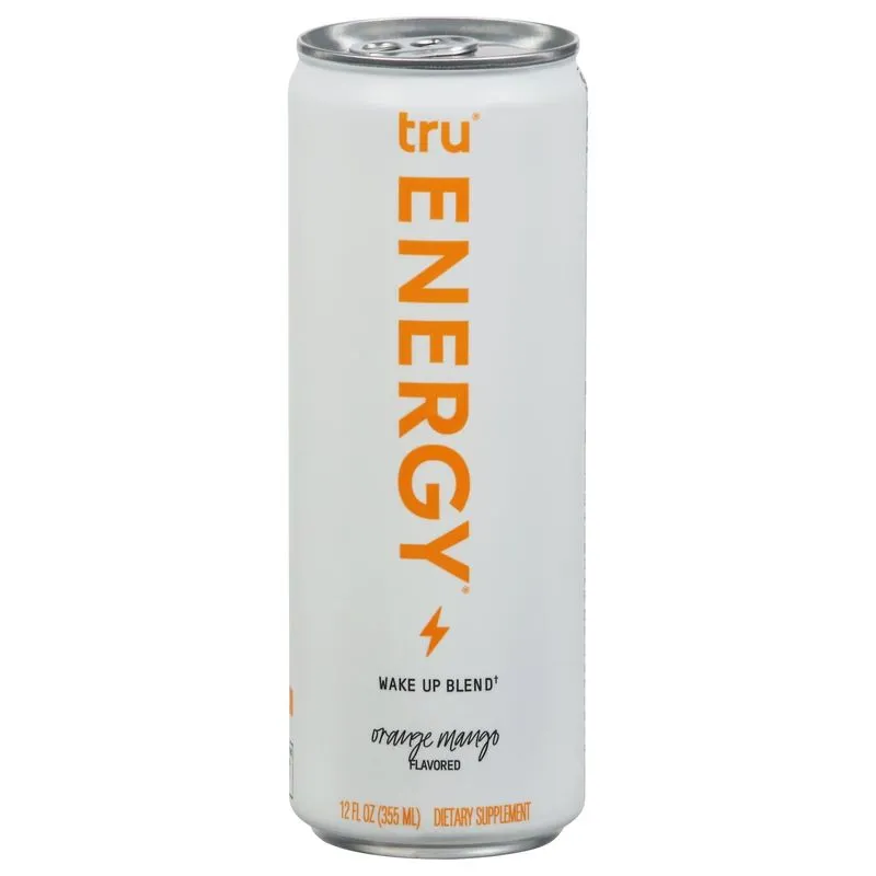 Bebida Energética Tru Blend Rtd Bld Wakeup Orange Mango 355 Ml X 12