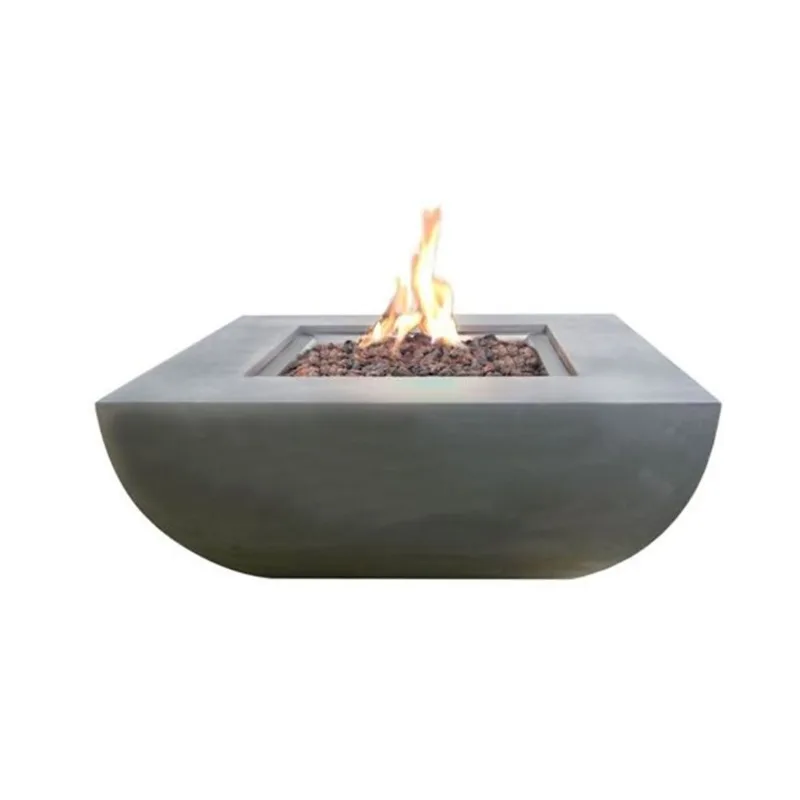 Modeno Westport 34-in W 50,000 BTU Grey Natural Gas Concrete Fire Table