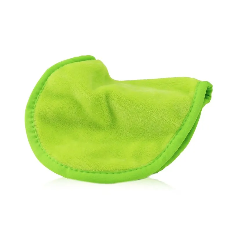 Pano De Borracha De Maquiagem, Removedor De Maquiagem Reutilizável Verde Neon