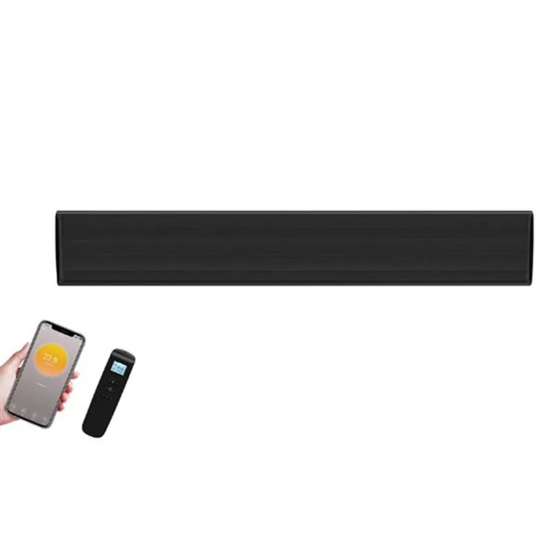 Wexstar Ultra 2400W-240V Black Wall/Ceiling Infrared Heater w/ Built-in Thermostat Wi-Fi Connection and Remote Control