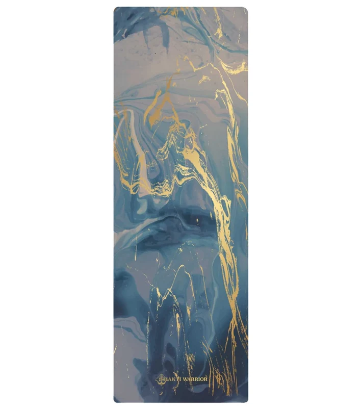 Shakti Warrior Ajna Rubber Yoga Mat 72" 3mm Blue