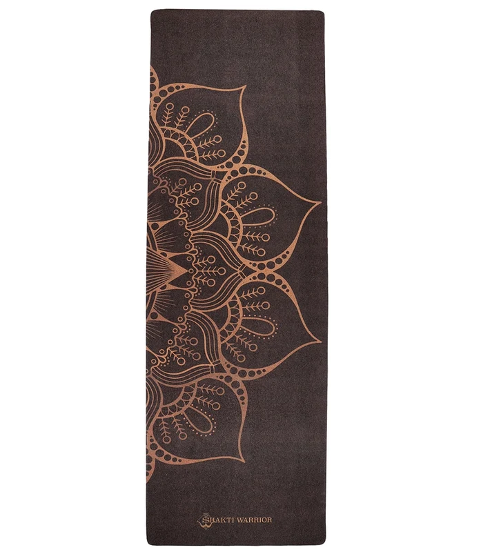 Shakti Warrior Sahasrara Pro Cork Yoga Mat 72" 3mm Black