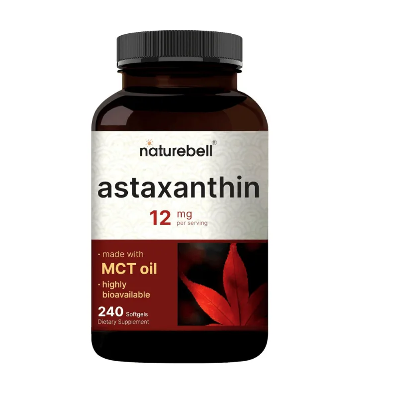 NatureBell Astaxantina 12 mg Antioxidante Natural Premium Blandas Suministro para 4 Meses NatureBell Astaxantina 12 mg Antioxidante Natural Premium Blandas Suministro para 4 Meses