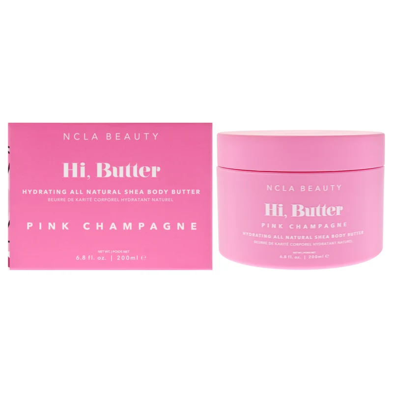 NCLA Hi Butter All Natural Body Butter - Pink Champagne by NCLA for Women - 6.8 oz Body Butter 6.8 oz