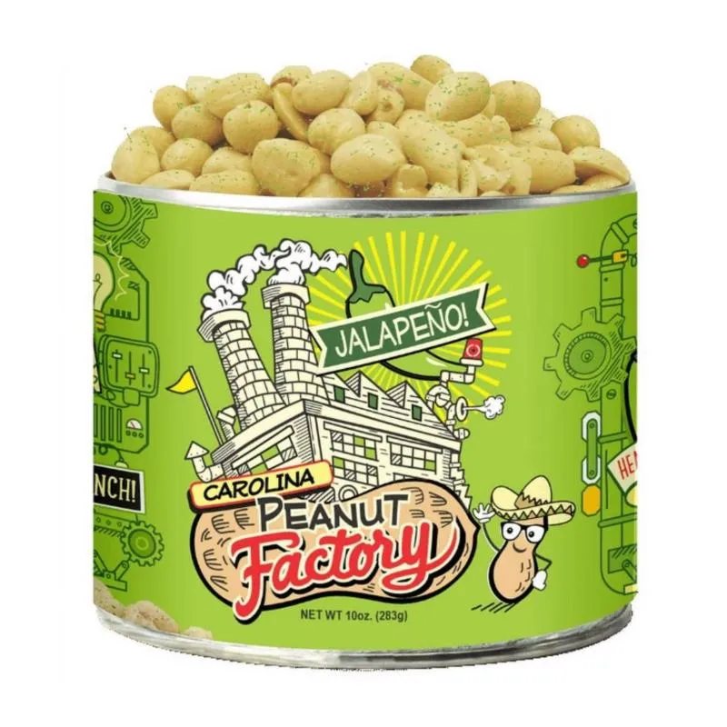 Peanuts 1 Em 6 Petiscos Carolina Peanut Factory Jalapeno 300ml
