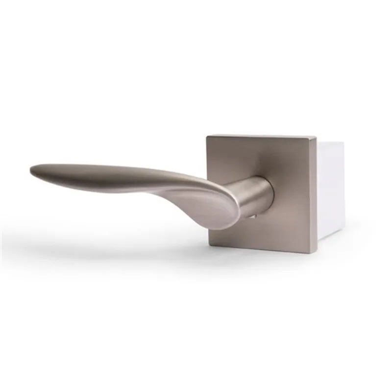 McBowery Lafayette Satin Nickel Combined Modern Interior Privacy/Passage Right Hand Door Handle