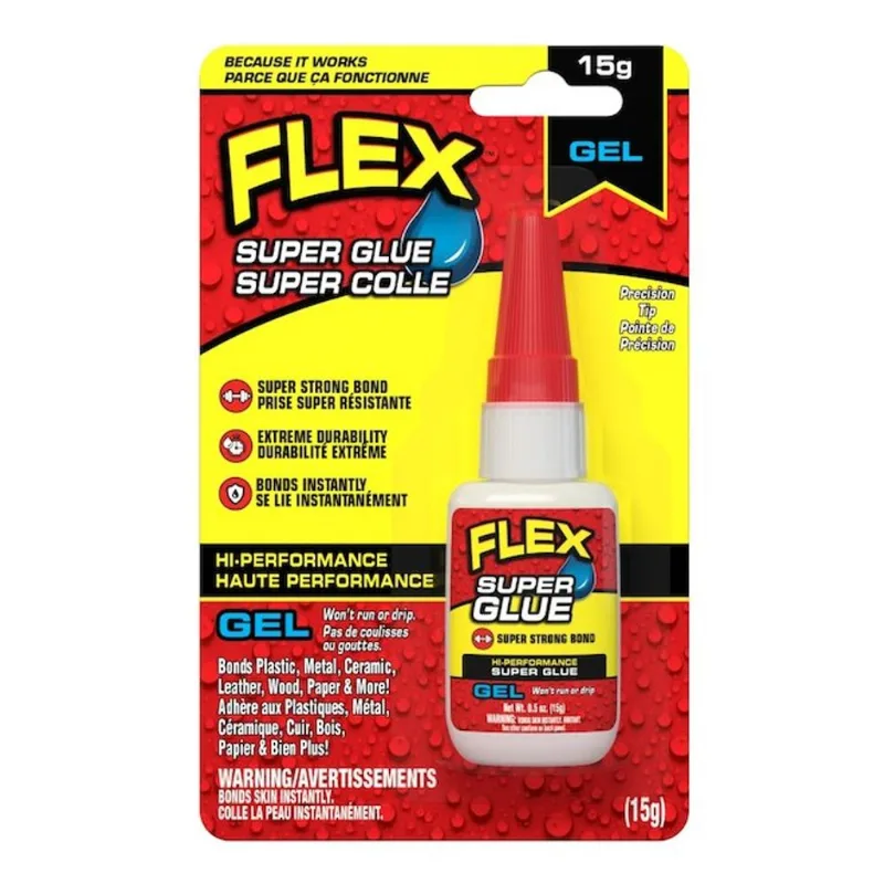 FLEX Gel Super Glue with Precision Tip - 15-g