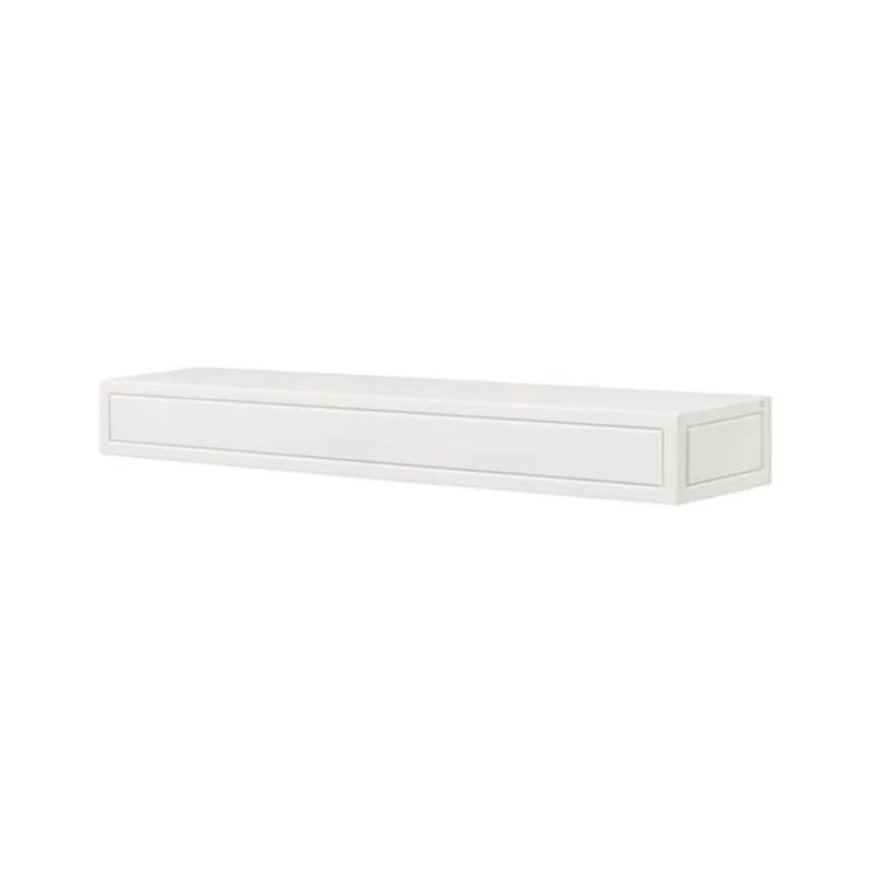 Pearl Mantels 60-in W x 5-in H x 9-in D Crisp White Pine Wood Mantel Shelf