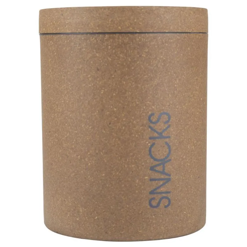 Treat Canister Loopy Products Brown Molded Bamboo 2,3 L Para Todos Os Animais De Estimação