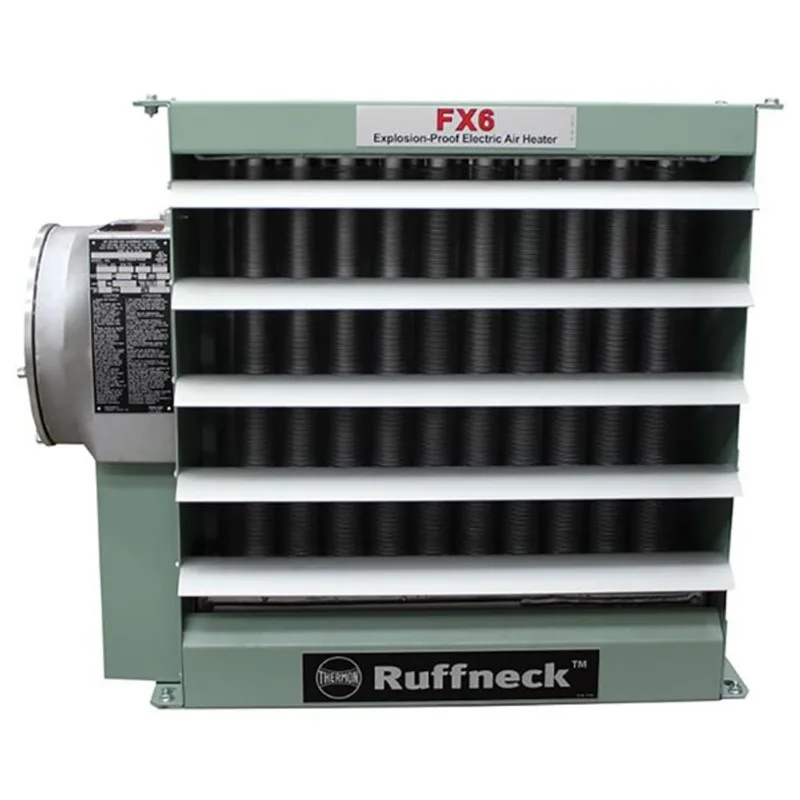 Ruffneck FX6 7.5 kW 480 V 3Ø Explosion-Proof Forced Air Heater coupled with Termostat and Disc. Switch - Temp Code T3B