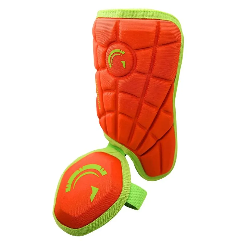 Protetor De Pernas De Beisebol Guardian Neon Coral Adult Lh Hitter